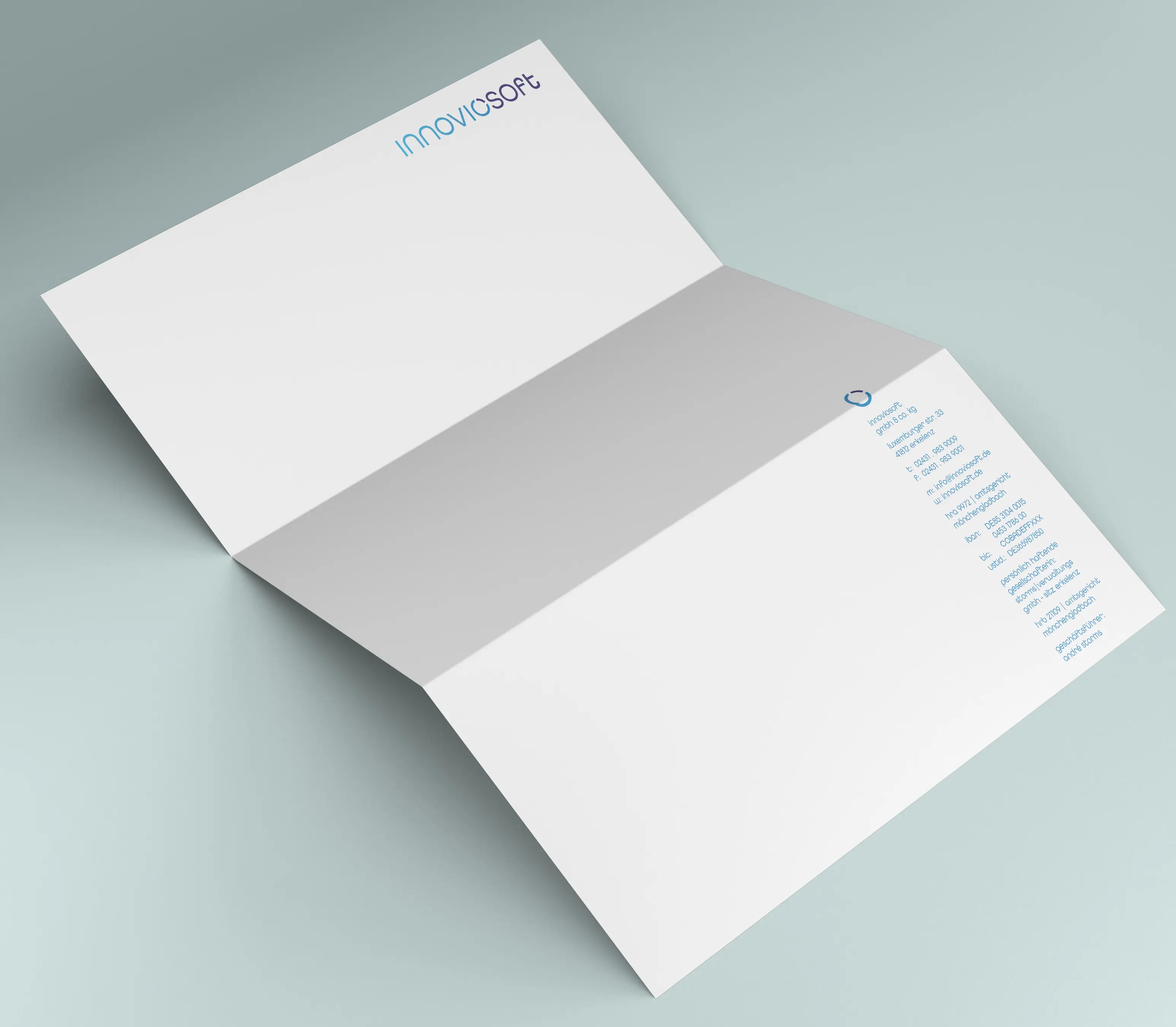 Corporate Design für Innoviosoft - Briefpapier