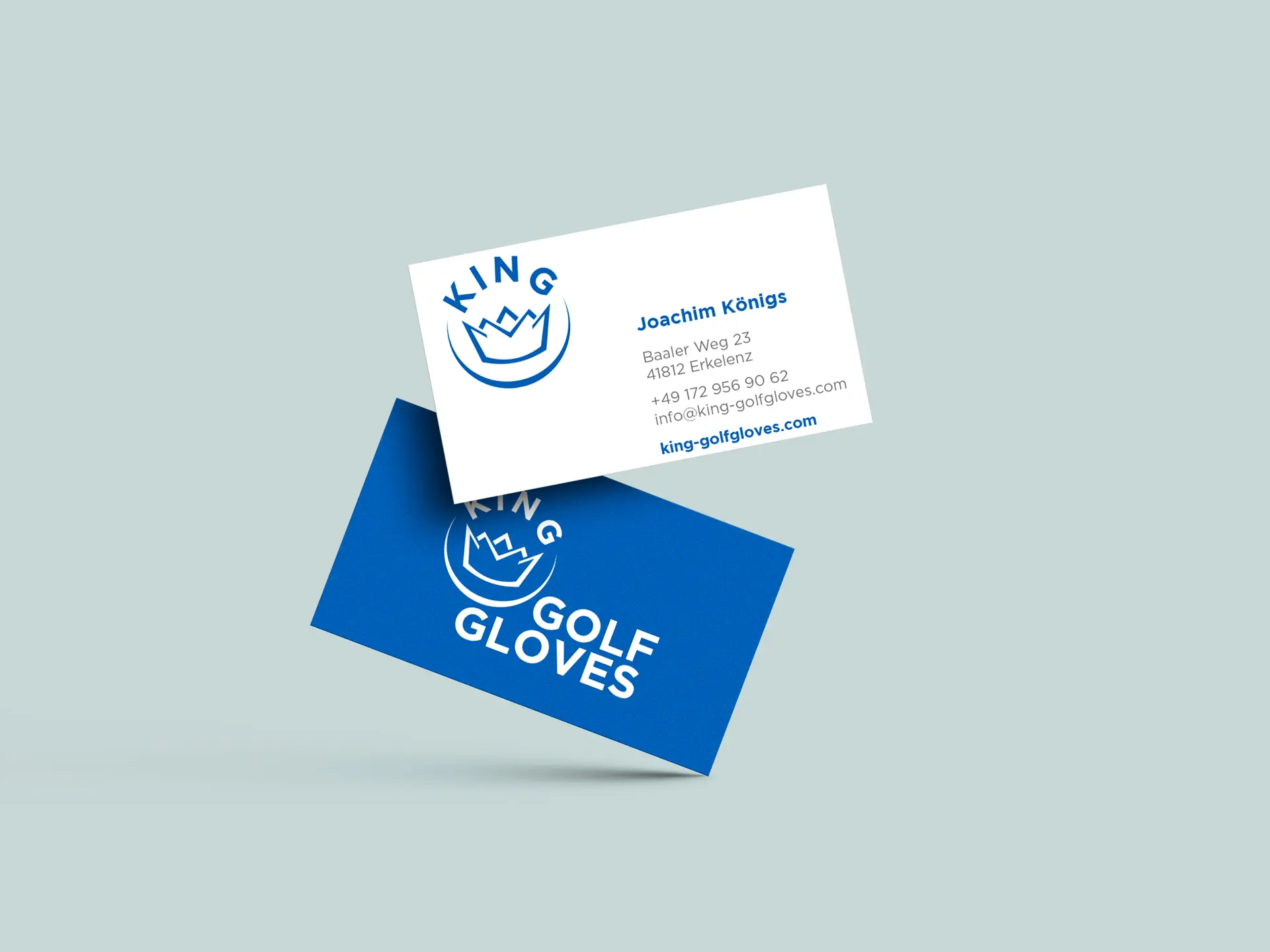 Branding für King Golfgloves - Visitenkarten