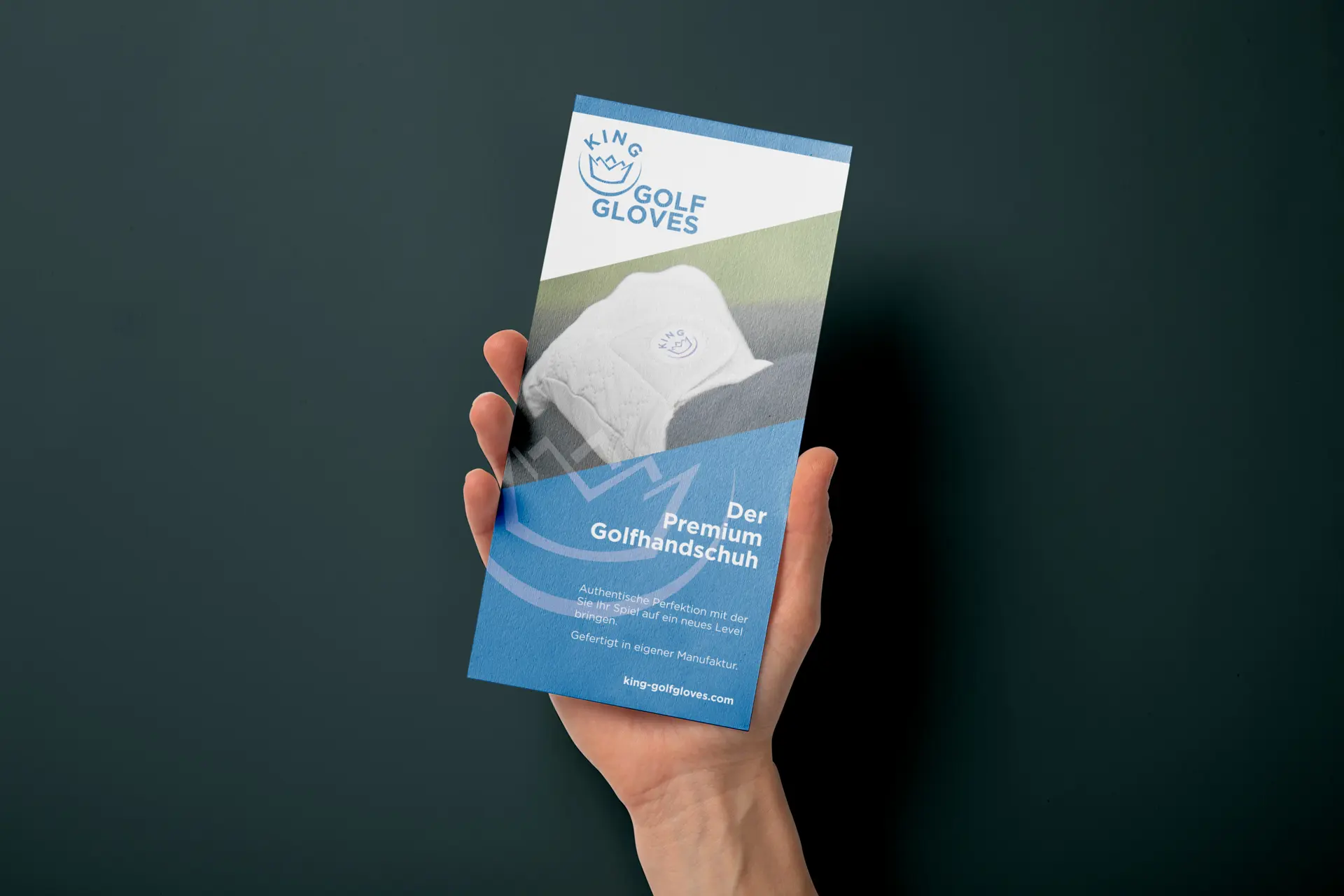 Branding für King Golfgloves - Flyer