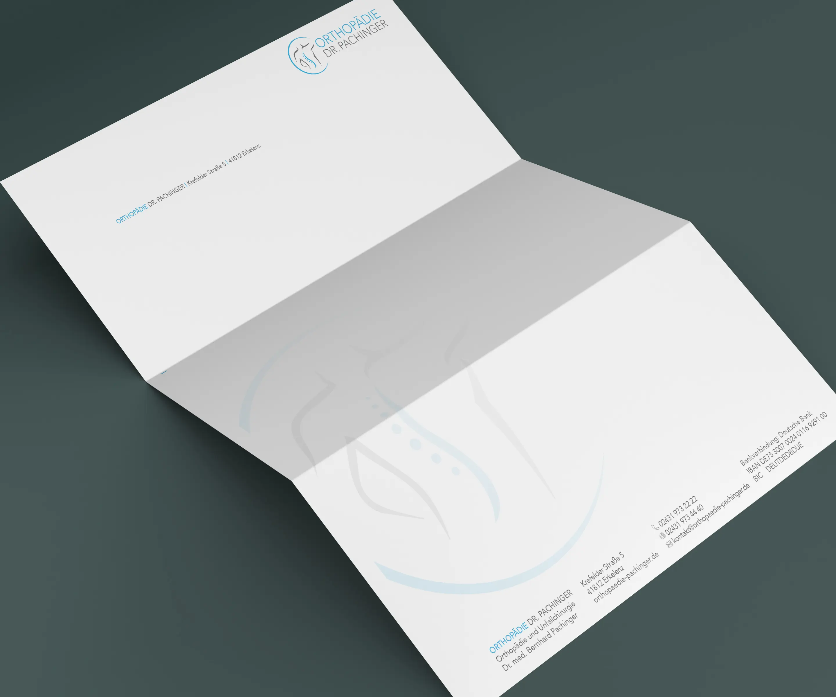 Branding für Orthopädie Pachinger - Briefpapier