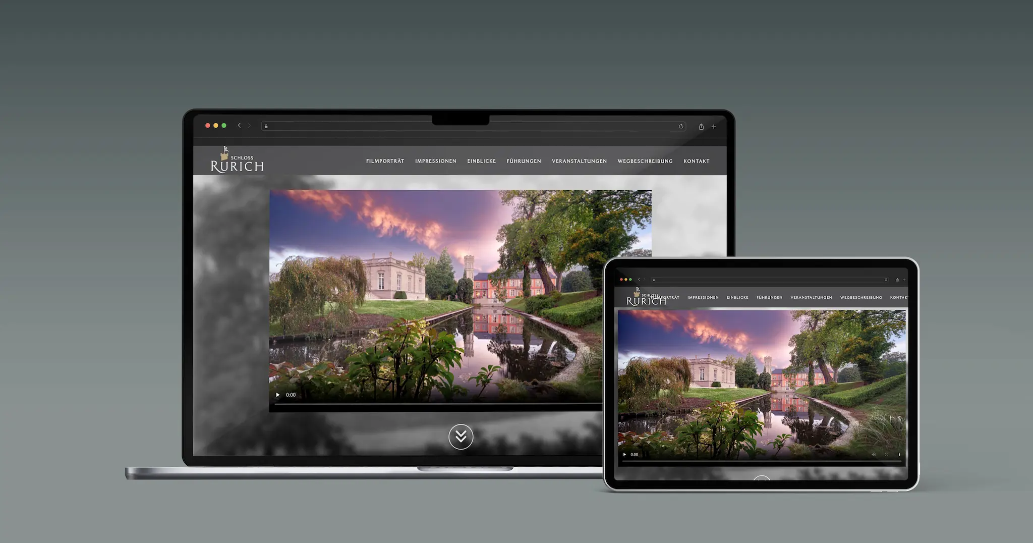 Referenzprojekt von Storms Media für Schloss Rurich aus dem lifestyle-Bereich