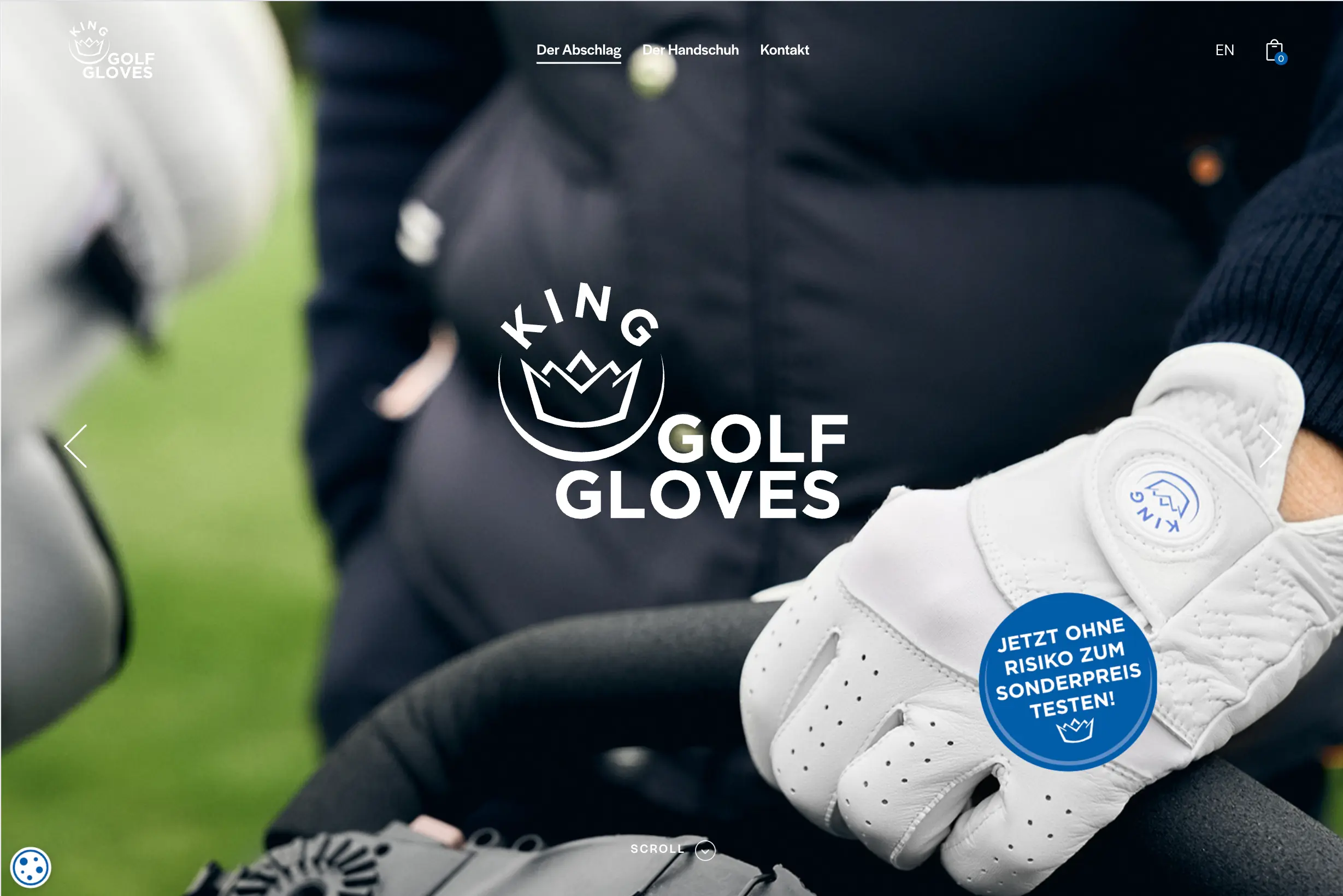 Digitales Projekt für King Golfgloves aus dem lifestyle-Bereich