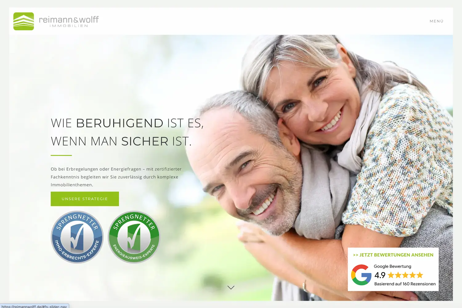 Digitales Projekt für Reimann & Wolff aus dem immobilien-Bereich