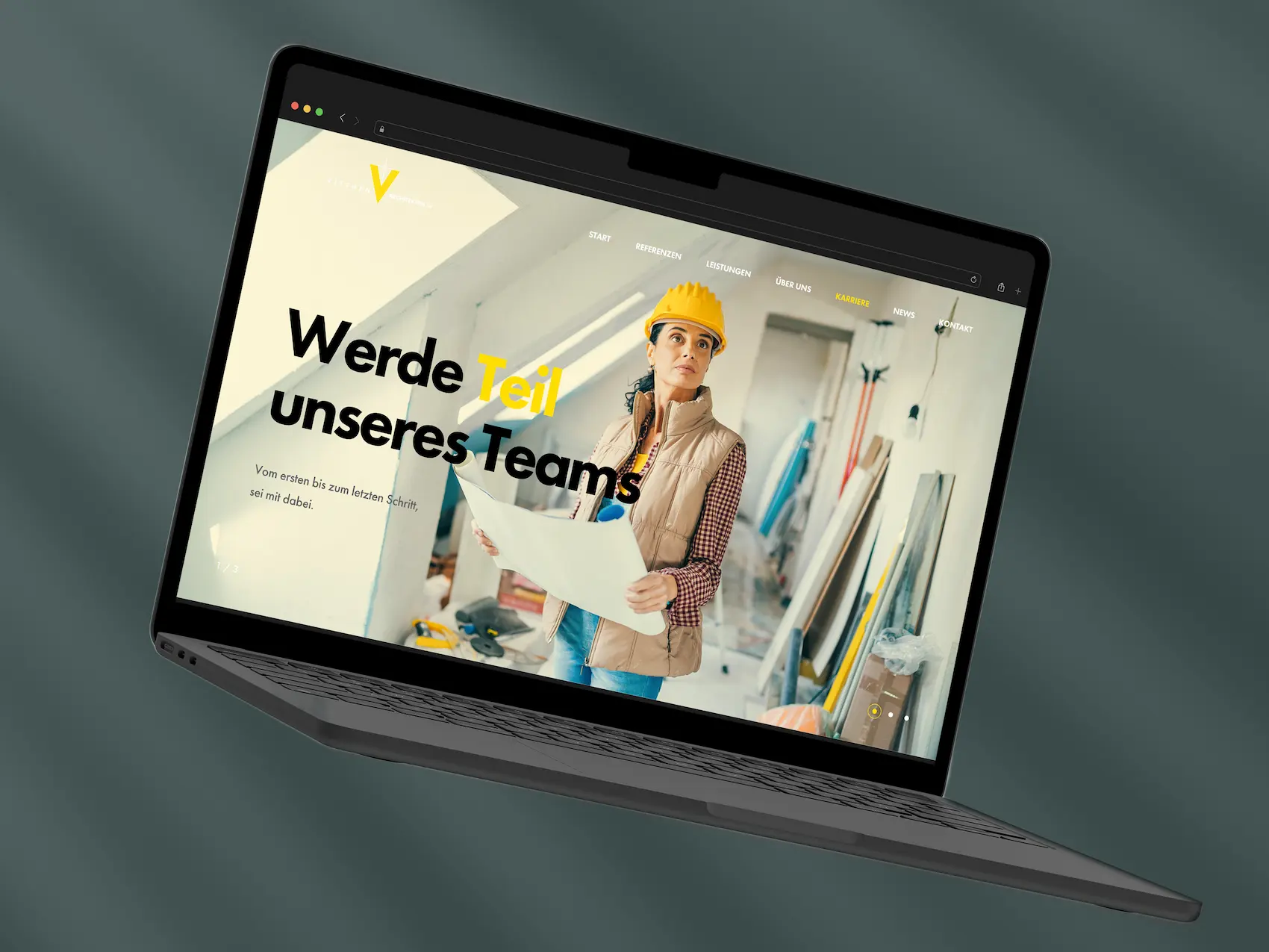 Social Media Recruiting für Viethen Architekten - Desktop-Ansicht der Recruiting-Seite